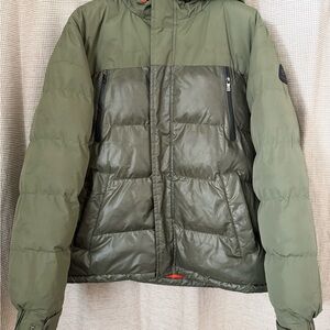 Men's Green Puffer Jacket